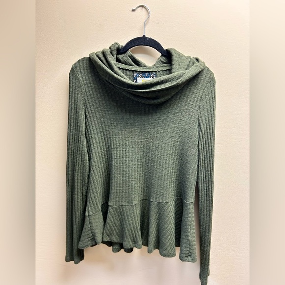 Maeve by Anthropologie Forest Green Turtleneck Sweater - Picture 2 of 4